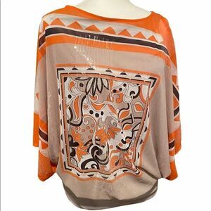 Alfani Boho Shirt Size Medium Bat Wing